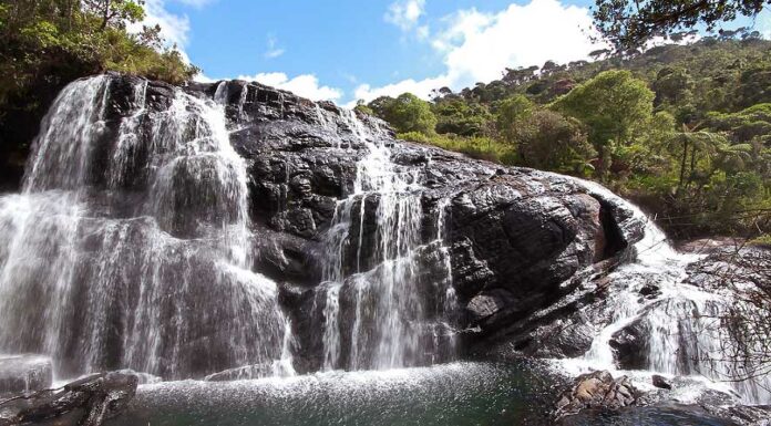 Discovering the Beauty of Baker’s Fall in Sri Lanka Baker’s Fall waterfall in Horton Plains Sri Lanka
