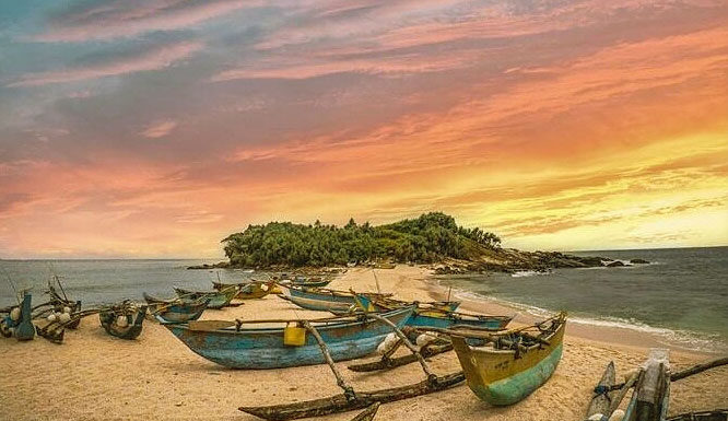 Blue Beach Island Nilwella – The Only “Tied Island” Adventure in Sri Lanka Small island connected to Nilwella Blue Beach