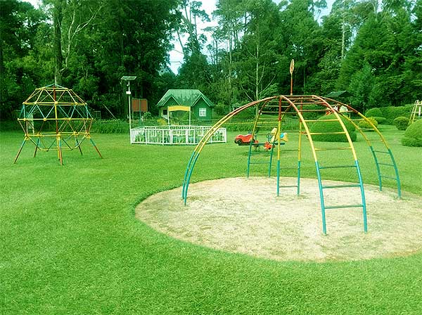 Children playing in the recreational area of Victoria Park Nuwara Eliya