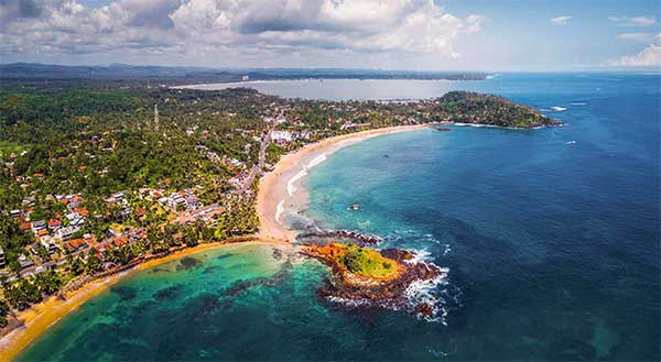 Mirissa Beach Sri Lanka coconut tree hill viewpoint