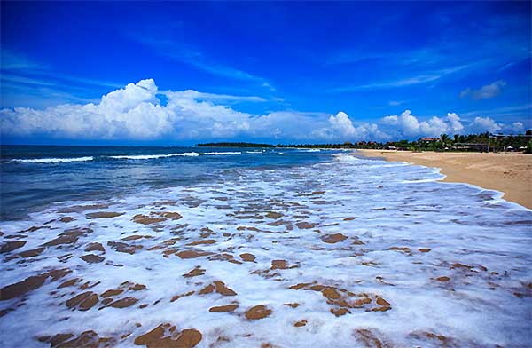 Pasikuda shallow turquoise lagoon Sri Lanka