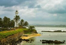 Places to Visit in Galle – Sri Lanka: A Complete Travel Guide Galle Lighthouse white tower overlooking the Indian Ocean