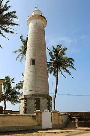 Close view of Galle Lighthouse
