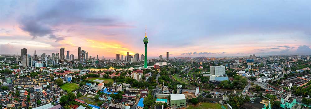 Colombo city skyline – safe urban travel in Sri Lanka