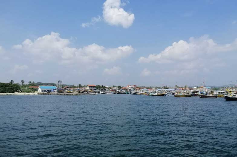 Kudawella Harbour view from sea side